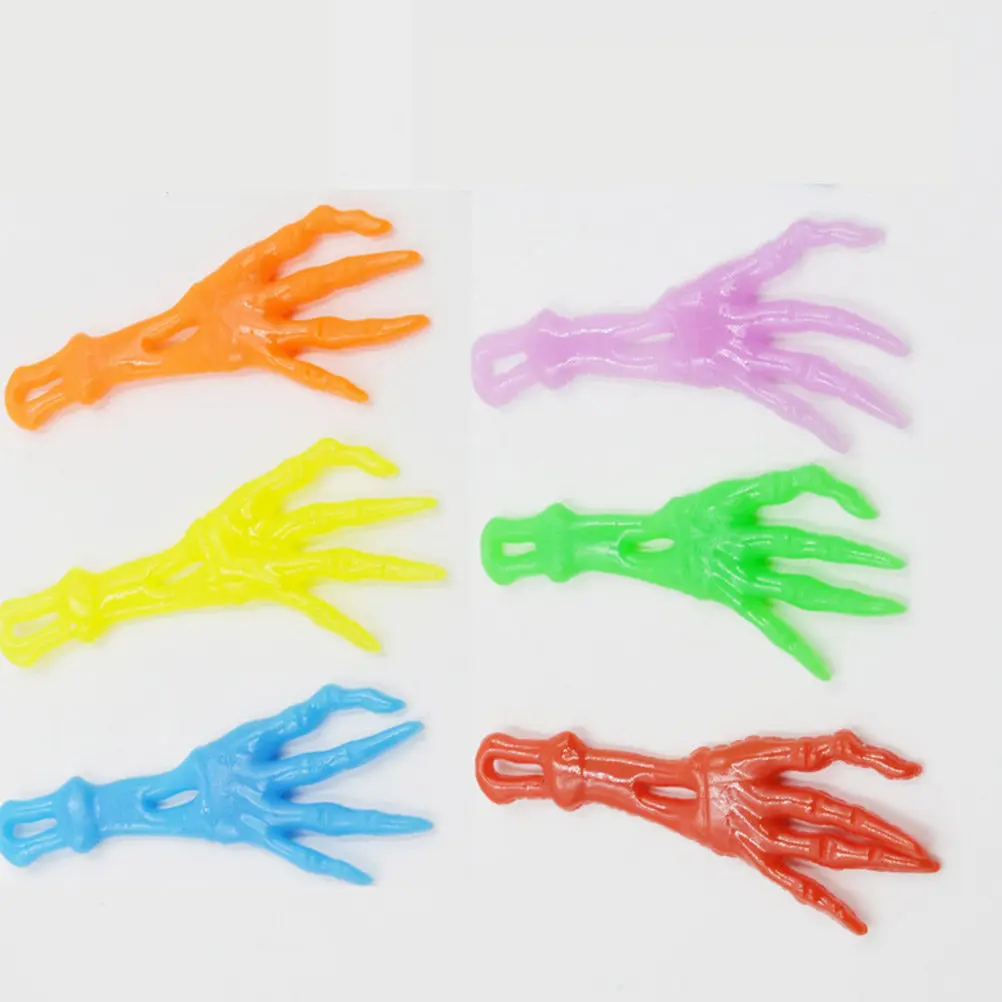

20Pcs Tpr Halloween Ghost Hand Launcher Lifelike Scary Shape Safe Launcher for Kids Outdoor Play Shooting Hunt Game