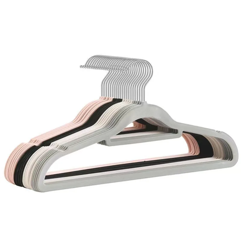 

SONGMICSHOME Velvet Clothes Hangers 30 Pack Non-Slip with Shoulder Notches Pants Bar 360 Swivel Hook