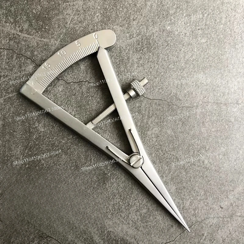 Mini Spacing Gauge - Lockable Leather Marking Tool with Scale for DIY Crafts