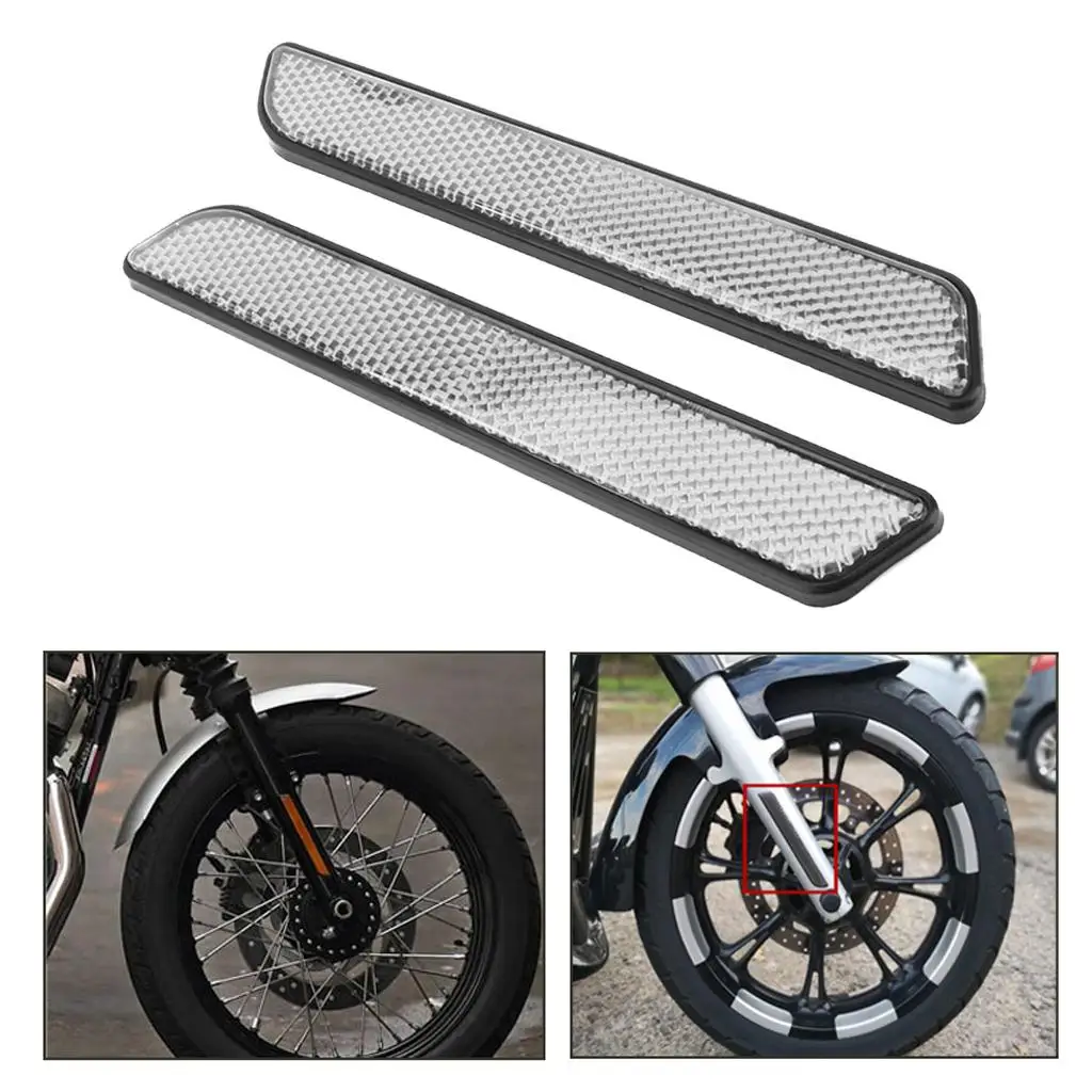 

Pack of 2 Motorcycles Front Fork Leg Reflector for Electra Glide