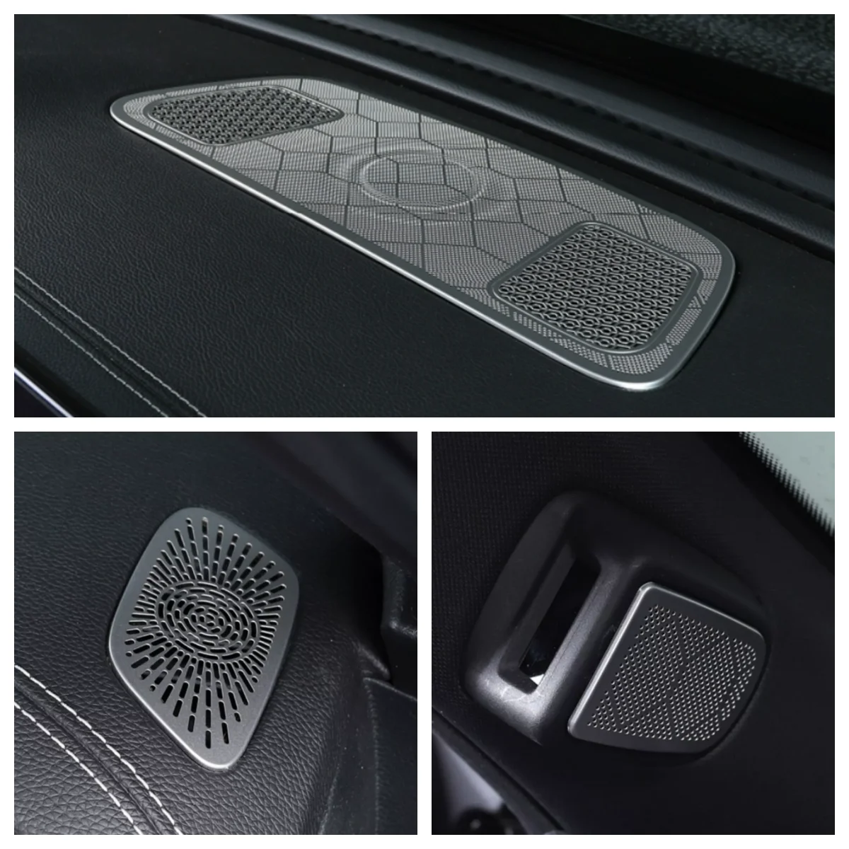 For Trumpchi GAC GS8 2022 2023 Interior Accessories Car Side AC Outlet Pillar A Stereo Speaker Audio Loudspeaker Cover Trim