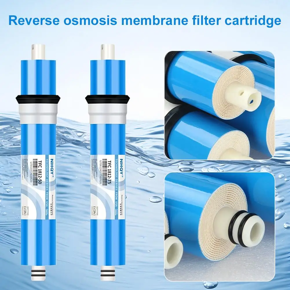 50GPD 75GPD RO Membrane Replacement Filter for Home Kitchen Reverse Osmosis Water Purifier Drinking Water Treatment System