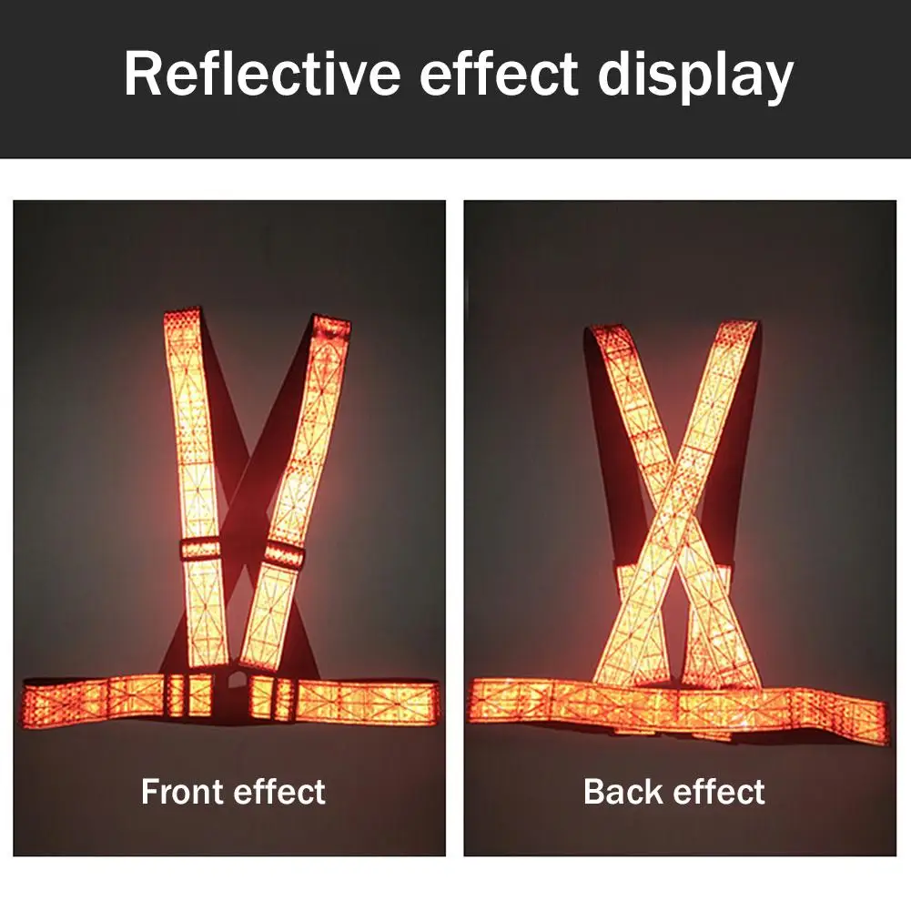 Outdoor Supplies Reflective Elastic Vest Night Running Cycling Reflective-Cloth Adjustable Safety-Vest Riding Equipment image 6