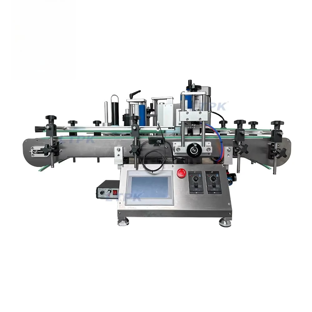 For Automatic Bottle Labeling Machines Vial Glass Jar Tabletop Can Sticker Liquid Soap Water 2 Side With Coder