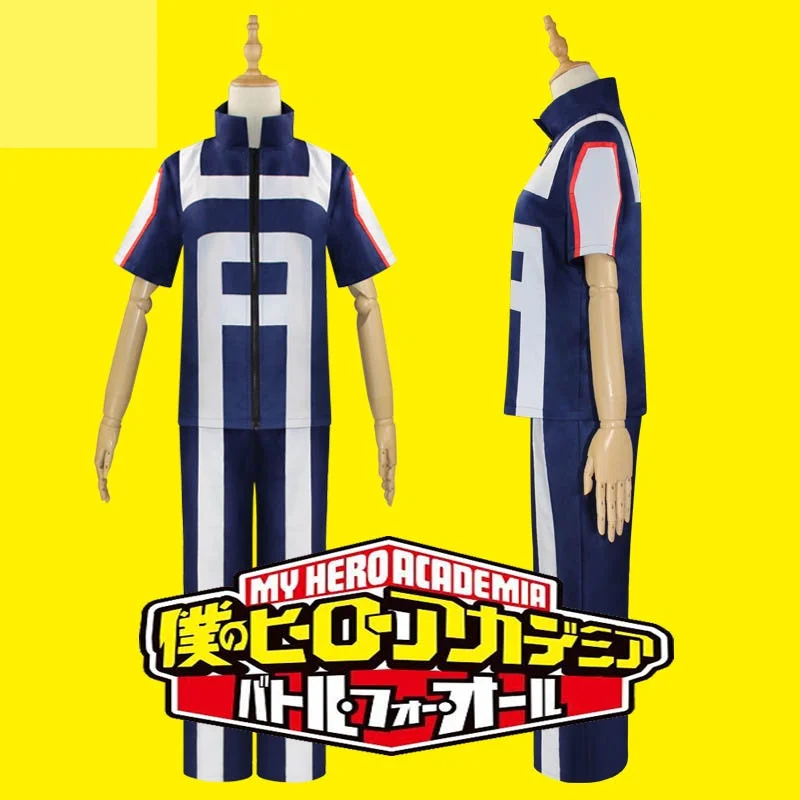 Todoroki Shoto Cosplay Costume Men Women School Uniform Gym Suit Tshirt Pants Midoriya Izuku Anime My Hero Academia Boku No Hero