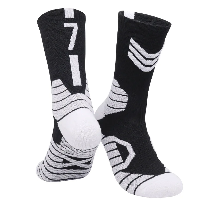 Chaussettes de basket-ball professionnelles pour hommes et femmes, genou haut, serviette astronomique, épaissie, respirante, course en plein air, cyclisme, sports pour enfants