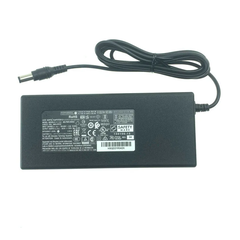 

Genuine 54V 1.67A 90W MA-PWR-90WAC Power Supply AC Adapter For CISCO 640-47010 MERAKI MX65 MX65W Charger