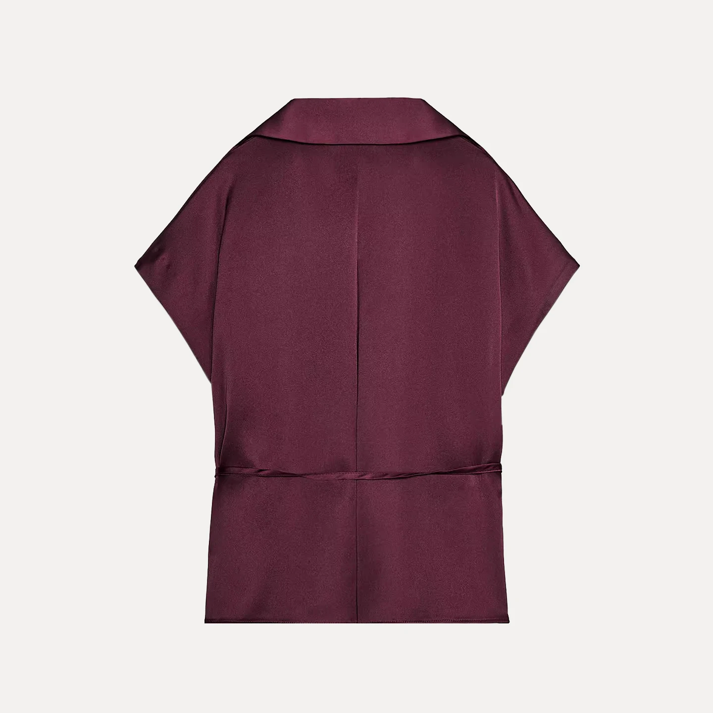 패셔너블한 V넥 오버사이즈 여성 벨티드 시크 슬림 유럽풍 스트레이트 컷 레귤러 얇은 청년 의류