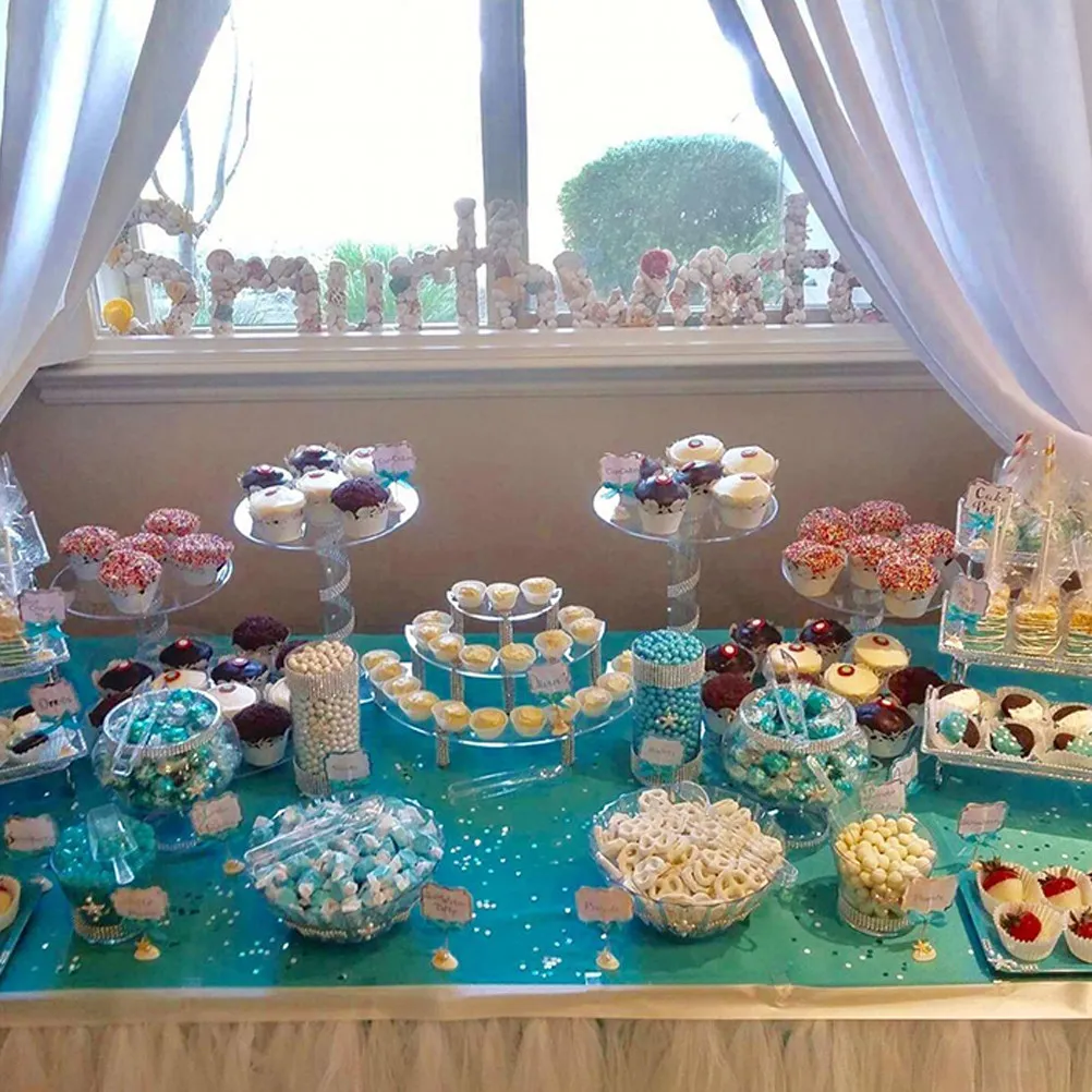 

Подставка для торта из акрила, 3 яруса, 1 шт., для кексов, десертов, экономия места, для свадьбы, дня рождения, крещения, девичника