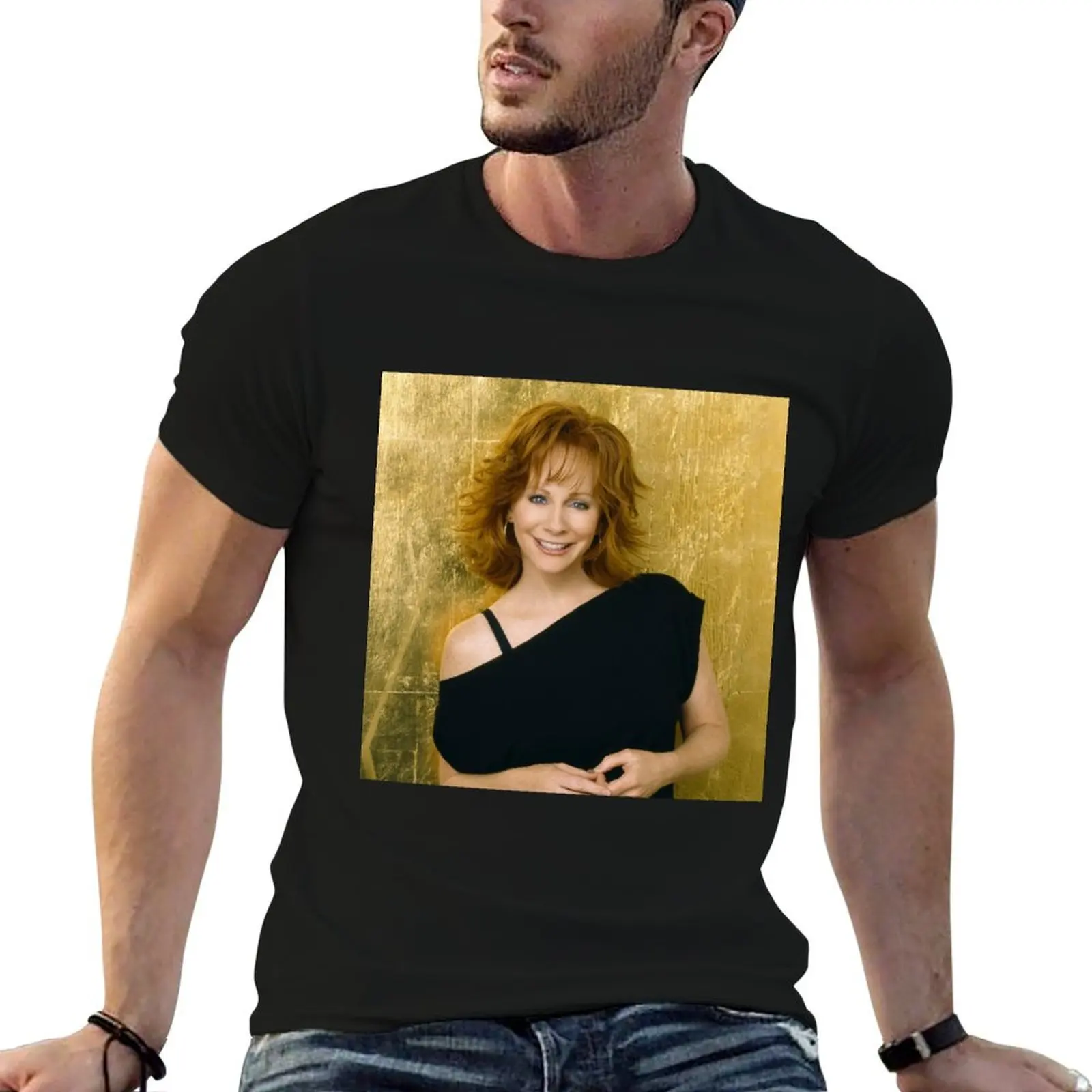 

Reba McEntire T-Shirt men t shirt cotton 100% man tshirt T-Shirt