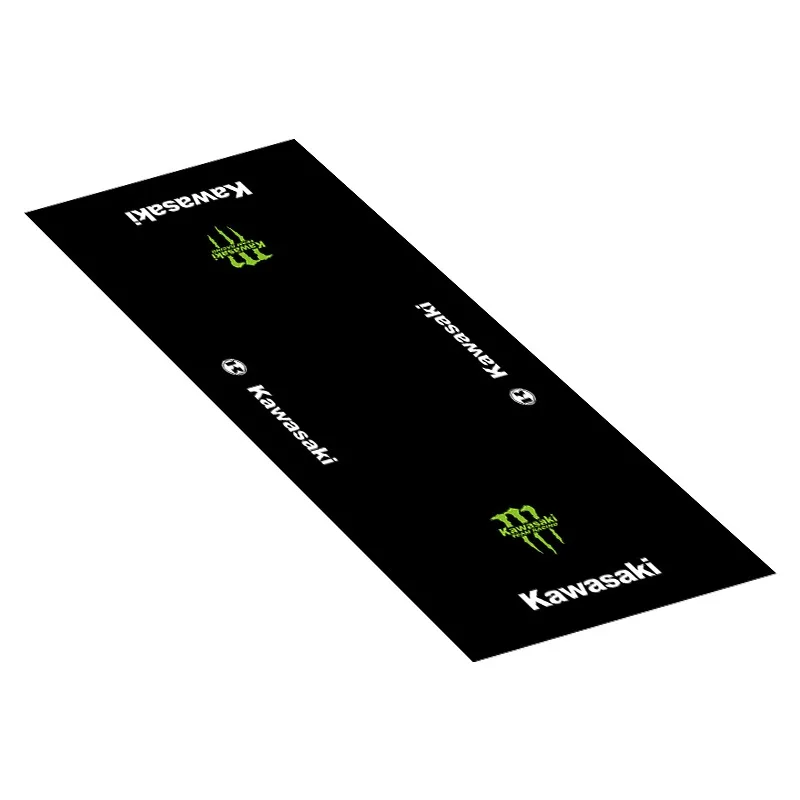 Aangepaste Kawasaki Ninja motorfiets parkeermat antislip garagekleed waterdicht racen moto display tapijt decoratie mat