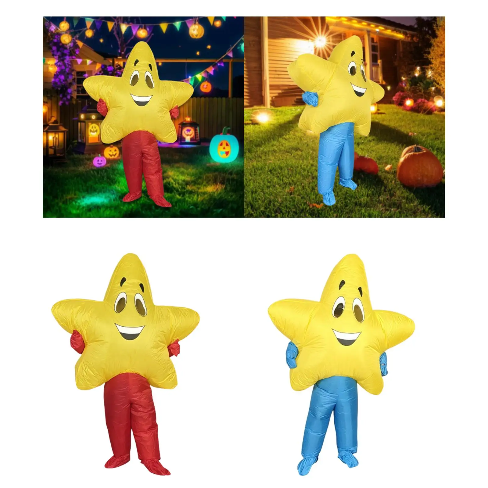 

Halloween Five Point Star Inflatable Costume Cute Cosplay Party for Carnival