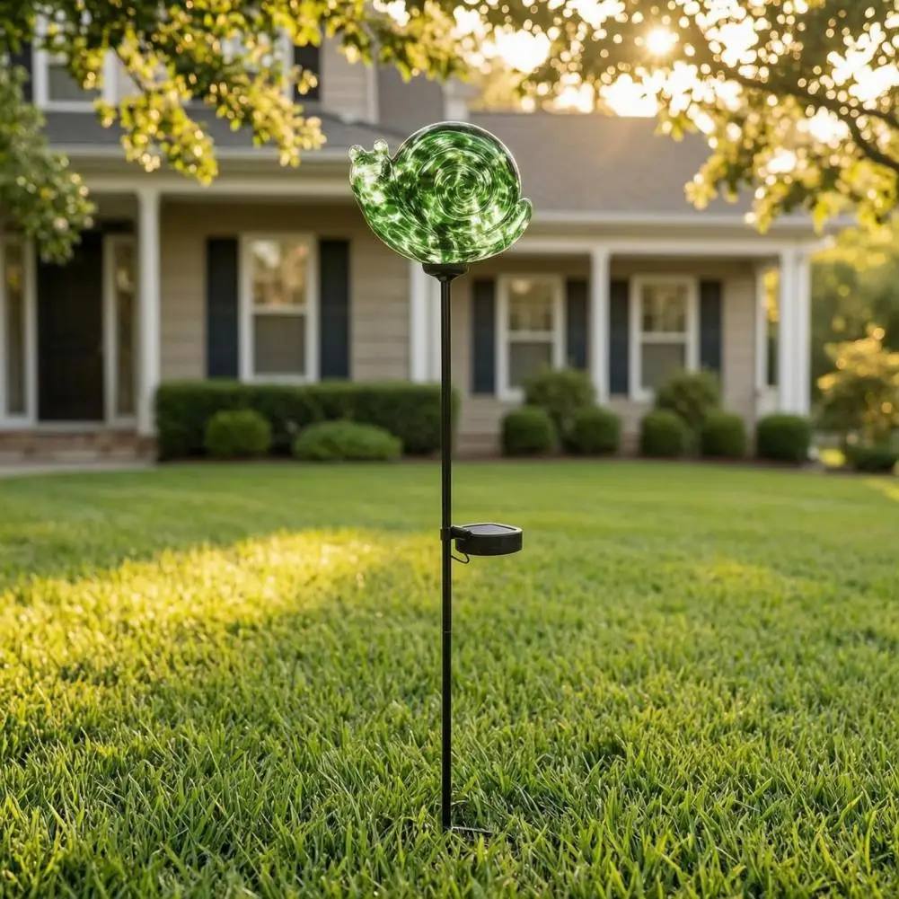 Outdoor Decorative Landscape Waterproof Metal Solar Pathway Stakes Glass Rose Solar Light Colorful Garden Pathway Decor