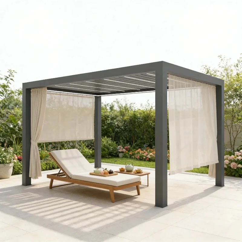High Quality European Style Powder Coated Aluminum Restaurant OEM/ODM 12x20ft Gazebo