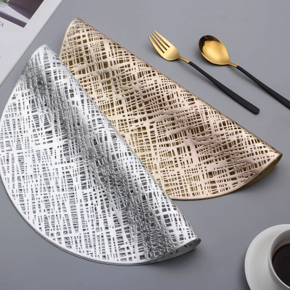 

2 Pcs Placemat Modern Placemats Coffee Retro Serving Dinner Western Heat Proof Dining Table