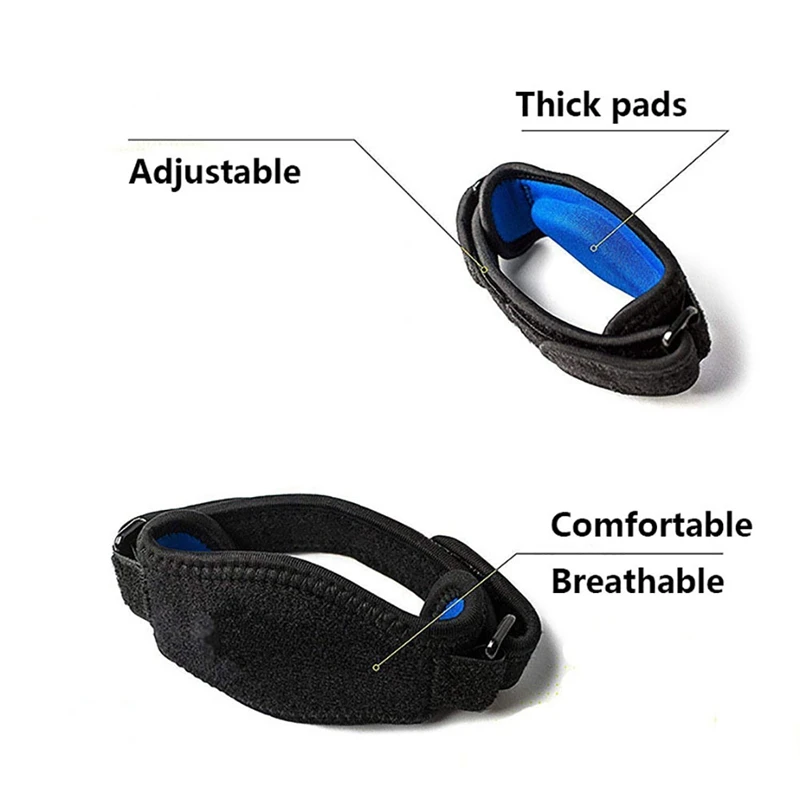 Soporte de codo ajustable para baloncesto, tenis, Golf, correa de soporte, almohadillas de codo, síndrome de dolor Lateral, tirantes de