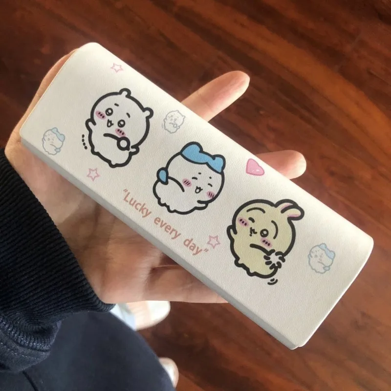 

Chikawa Glasses Case Hachiware Cartoon Cute Figures Magnetic Anti Drop Durable Frame Glasses Case Flip Cover Student Portable
