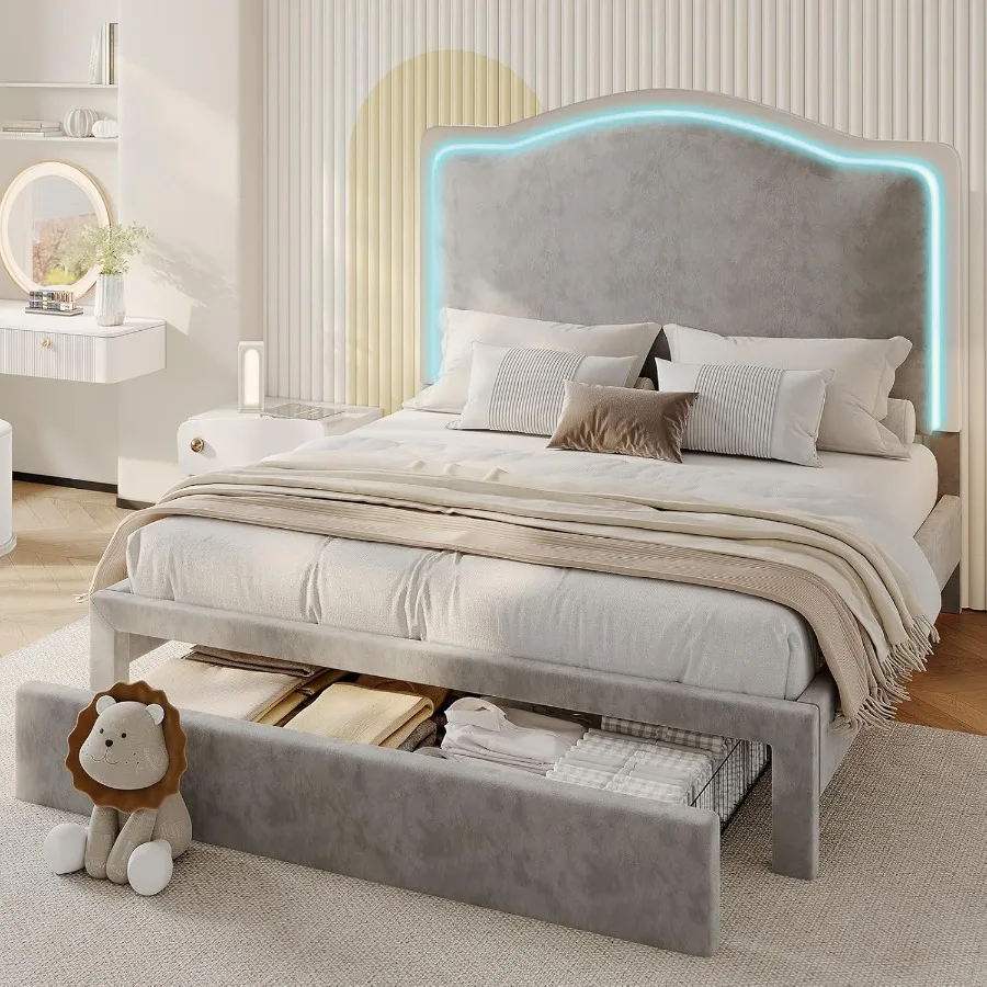 Twin Bed Frame With…