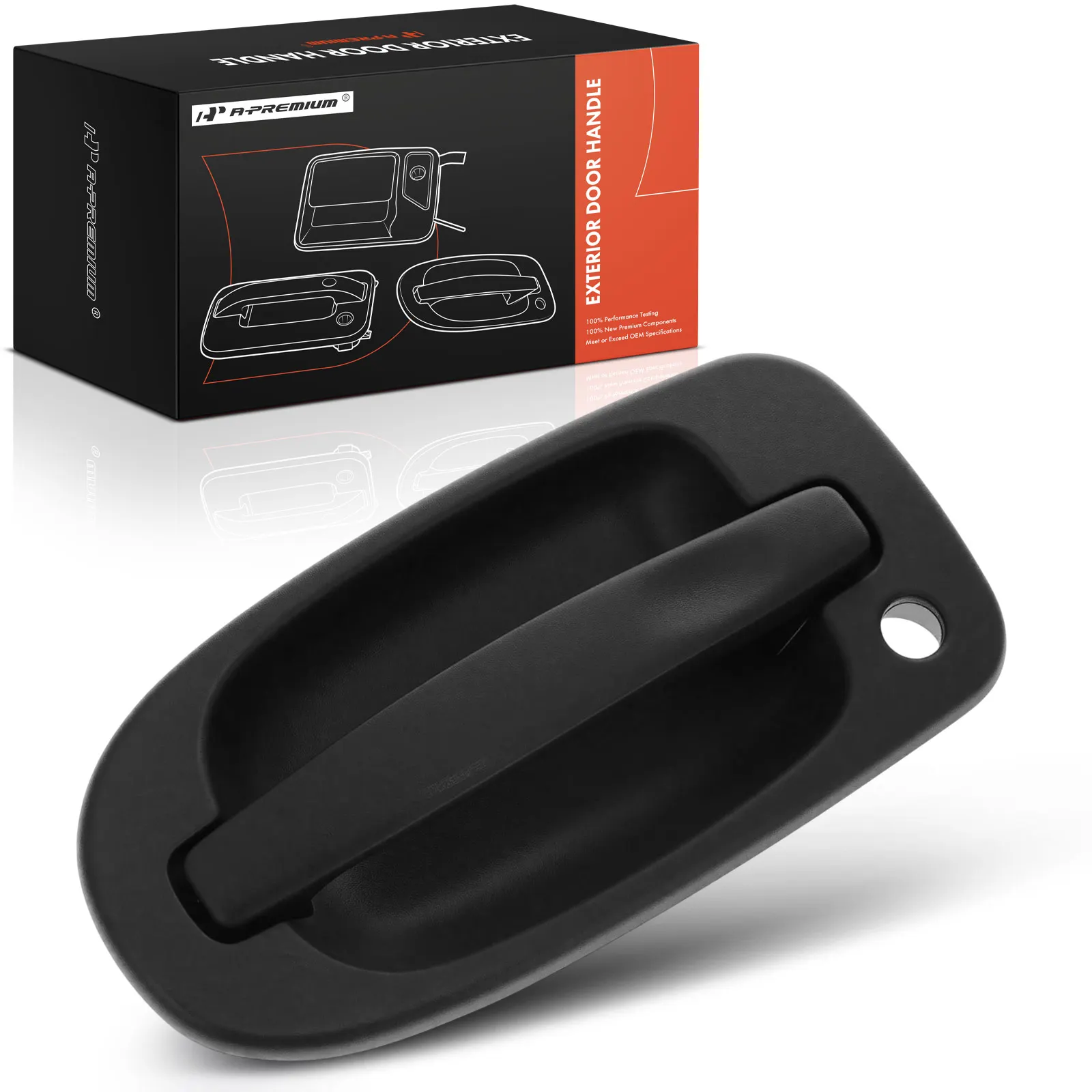 A-Premium Front Driver Side Exterior Door Handle with Keyhole for Saturn Relay 2005-2007 Buick Terraza 2005-2007 Pontiac Montana