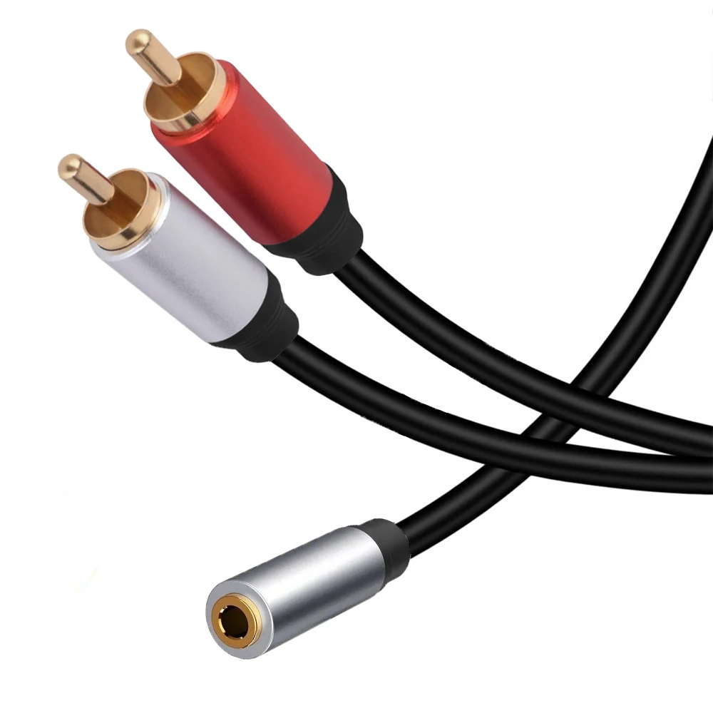 3.5mm to 2RCA Audio Cable, Y Splitter 3.5mm Male to Dual RCA Male Aux Adapter Cord for Smartphone, Tablet, Speaker image 5