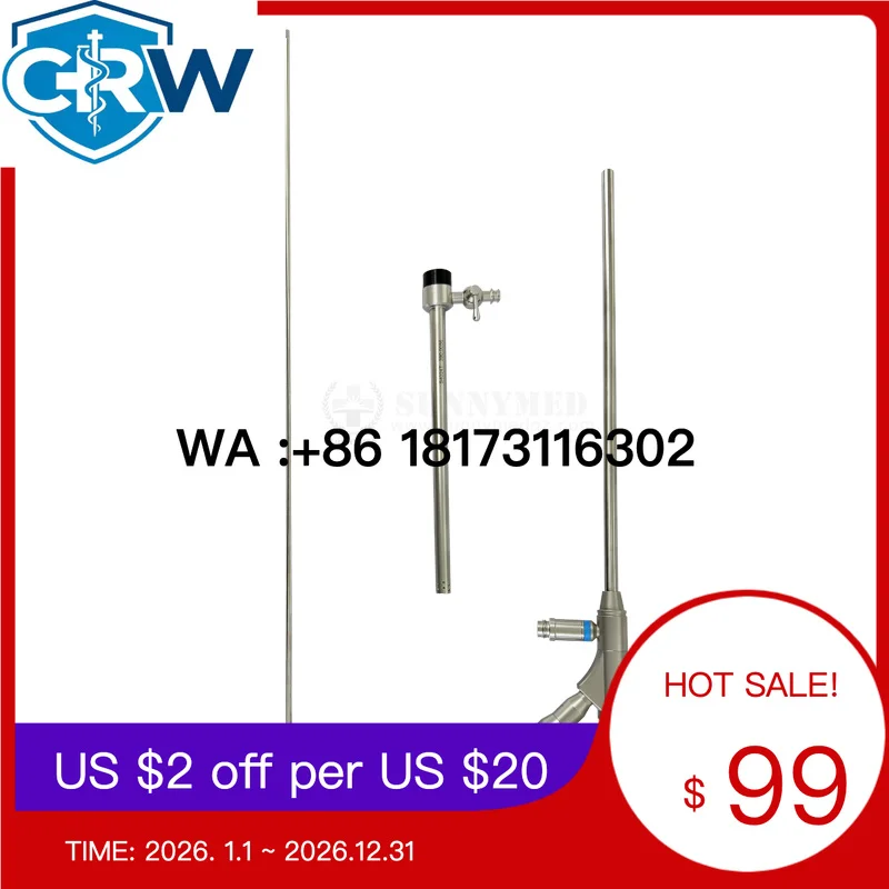 CRW SY-P009-2 Rigid   12° 19Fr Percutaneous Nephroscope 24FR Outer Sheath 9FR Stone Forceps for Urology Surgery