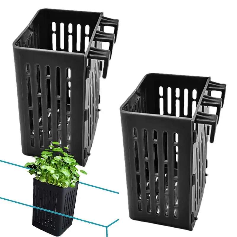 Aquarium Plant Holder 2pcs/set Aquatic Plant Pot For Fish Tank Aquarium Planter Cups Aquaponic Plant Cultivation For Water Fern