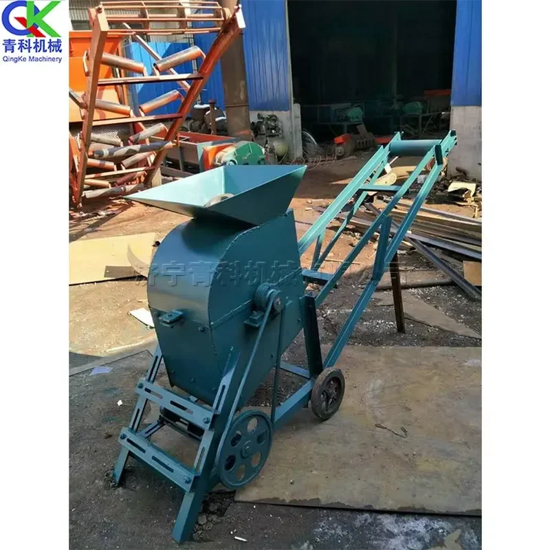 CE Certification Small Nutritive Soil Crusher Mobile Bean Cake and Bean Dregs Powder Machine Agricultural Sand Crusher