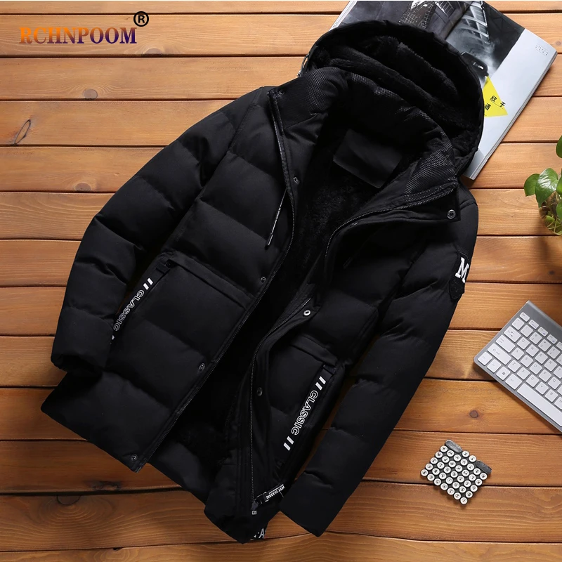 Brand Men 2024 Winter Casual Thick Warm Windproof Parker Jacket Men Streetwear Fashion New High Quality Hooded Jacket Coatmen5Xl