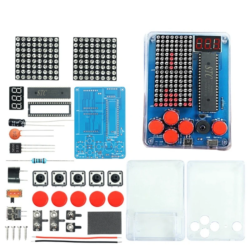 Pixel Game Console Production Kit Retro Classic Game Console DIY Electronic Soldering Welding Tranning Kit