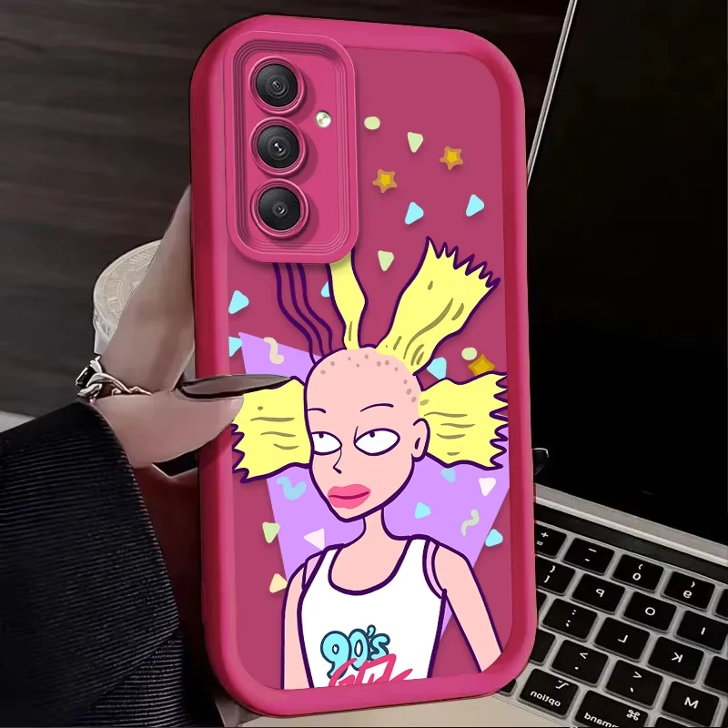 الكرتون R-Rugrats مضحك قضية الهاتف لسامسونج غالاكسي A14 A15 5G S21 S22 S23 S24 S25 5G FE زائد الترا A25 A35 A52 A53 A54 A55 5G