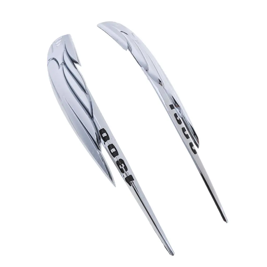 

Fuel Tank Decals Silver 3D Emblem Sticker Waterproof Motorcycle Tank Protector for Honda VTX1300 Decoration Parts