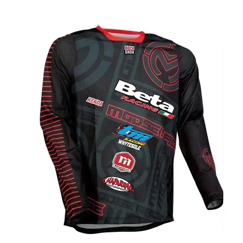 LANGÄRMELIGES T-SHIRT FÜR HERREN, MOTOCROSS-FAHRJERSEY, MOUNTAINBIKING, OUTDOOR-SPORT, FITNESS-HEMD, LOCKERE KLEIDUNG – Detail 2