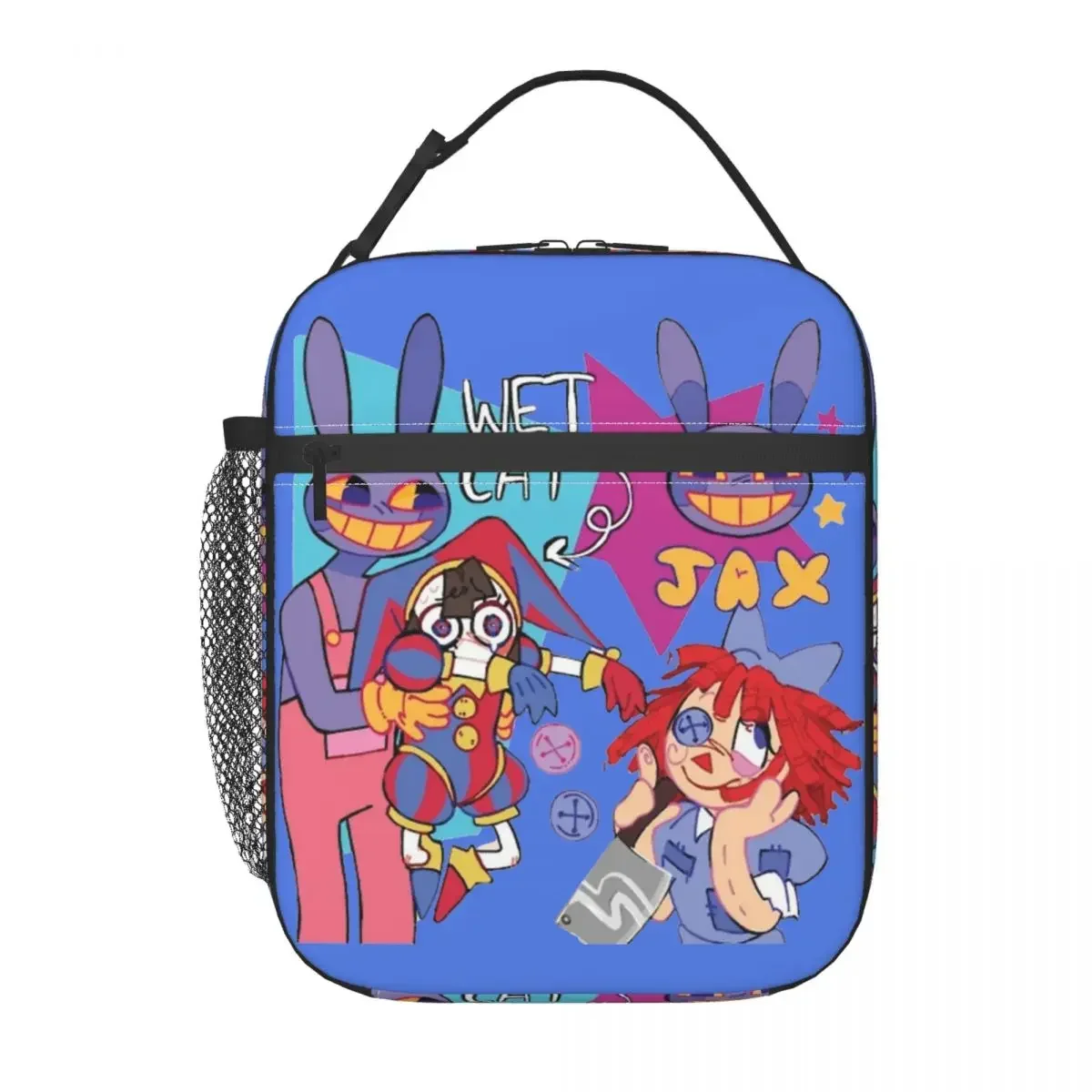 

The Amazing Digital Circus Incredible Insulated Lunch Bags Pompom Pomni Food Box Portable Thermal Cooler Lunch Box Office