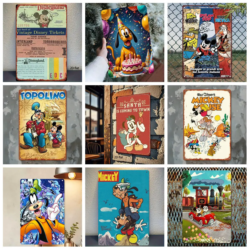 

Miniso Disney Animation Fantasy Scene Decor Metal Signs Tin Signs Captain Poster Decor for Bar Pub Club Man Cave Wall Decoration