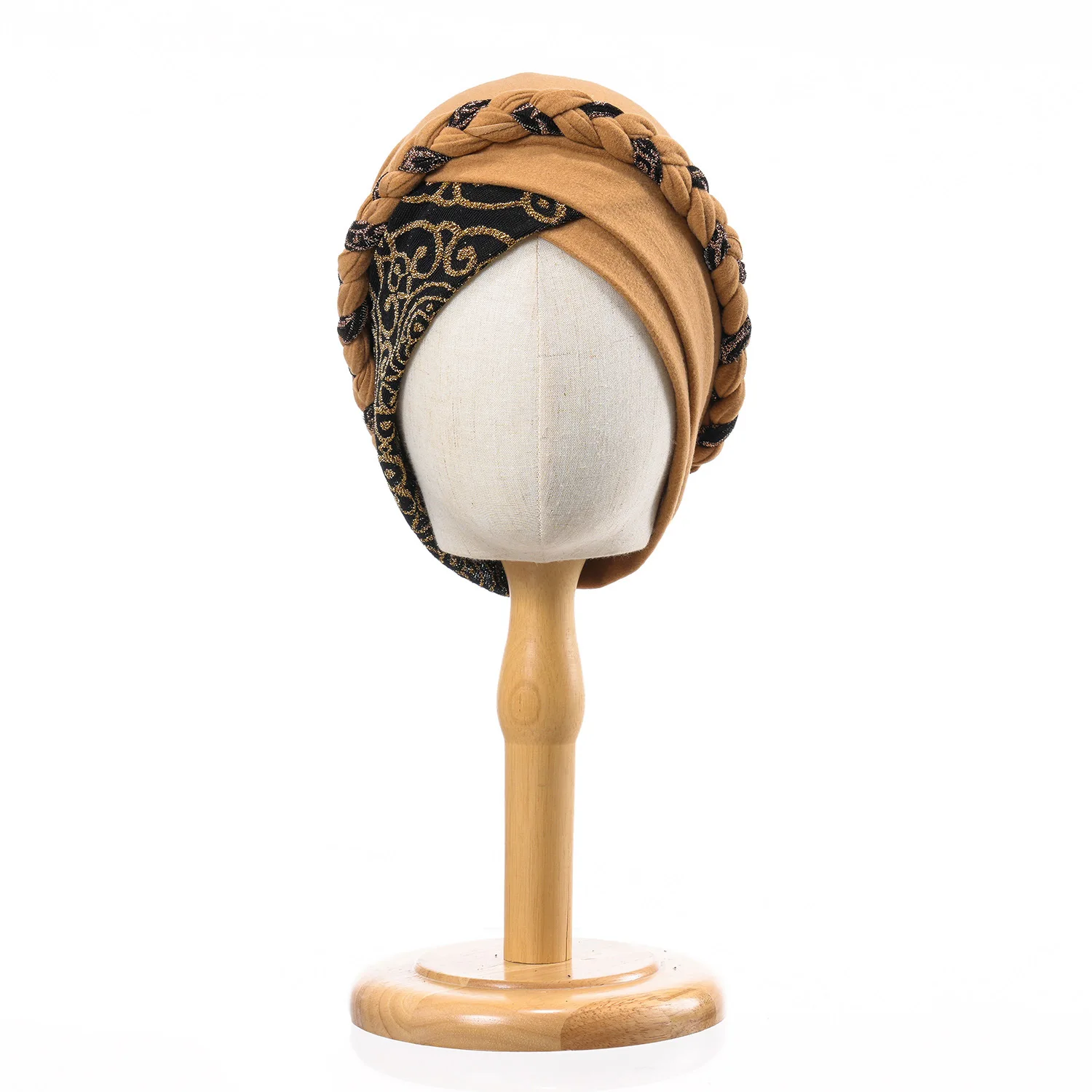 Kopf Schal für Muslimische Frauen Turban Kappe Damen Islamischen Druck Motorhaube Hut Geflecht Stirnband Turbante Mujer Beanies Hüte – Detail 7