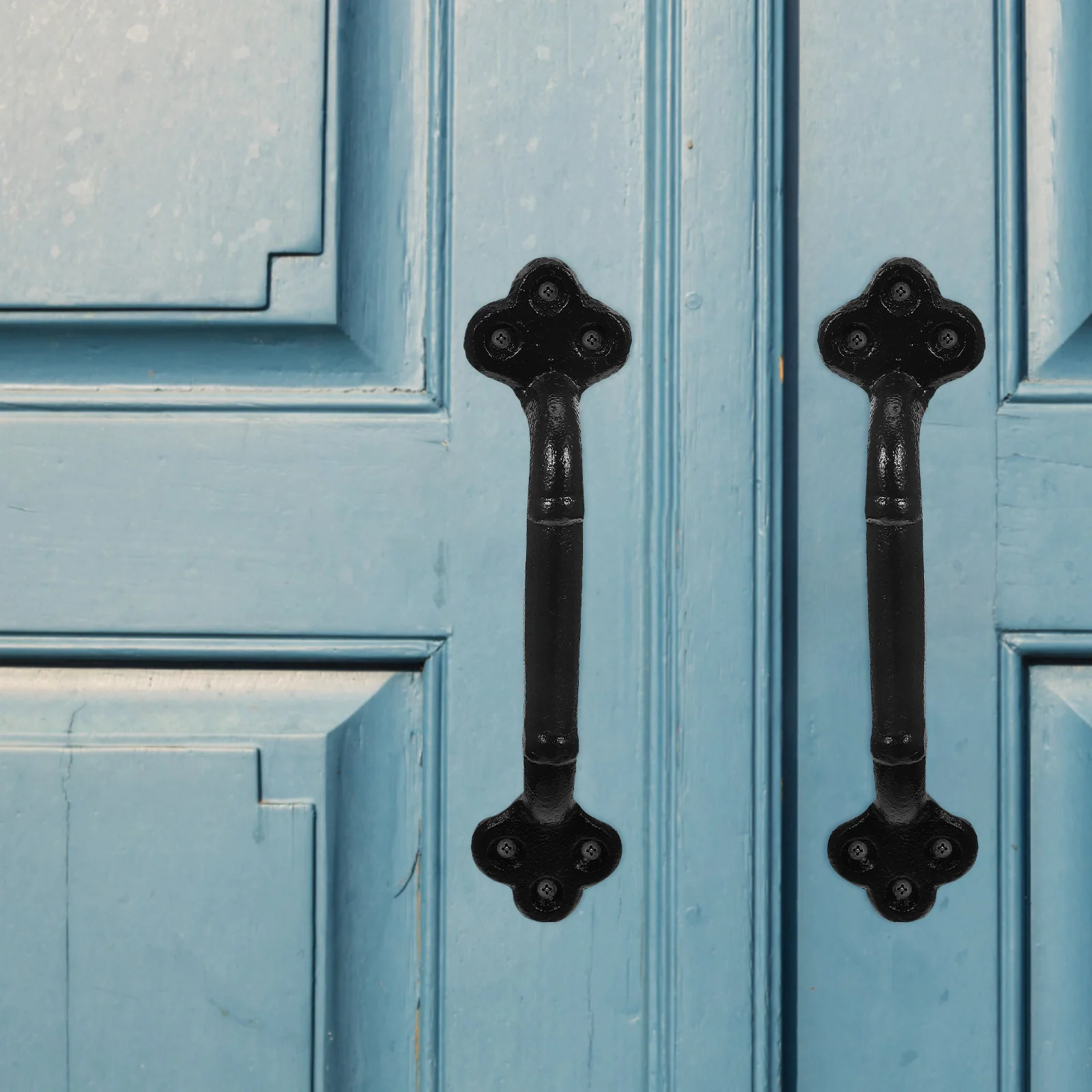 

Cast Iron Cabinet Handles Vintage Furniture Handle Retro Metal Wardrobe Drawer Grip Durable Large Size Comfortable Use Easy