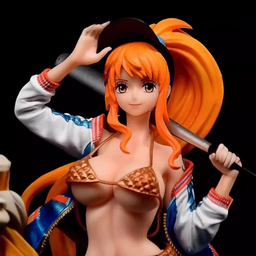 Nami anime figura ladrão gato nami estatueta estátua de pvc modelo bonecas ornamento de quarto colecionável crianças brinquedos presentes