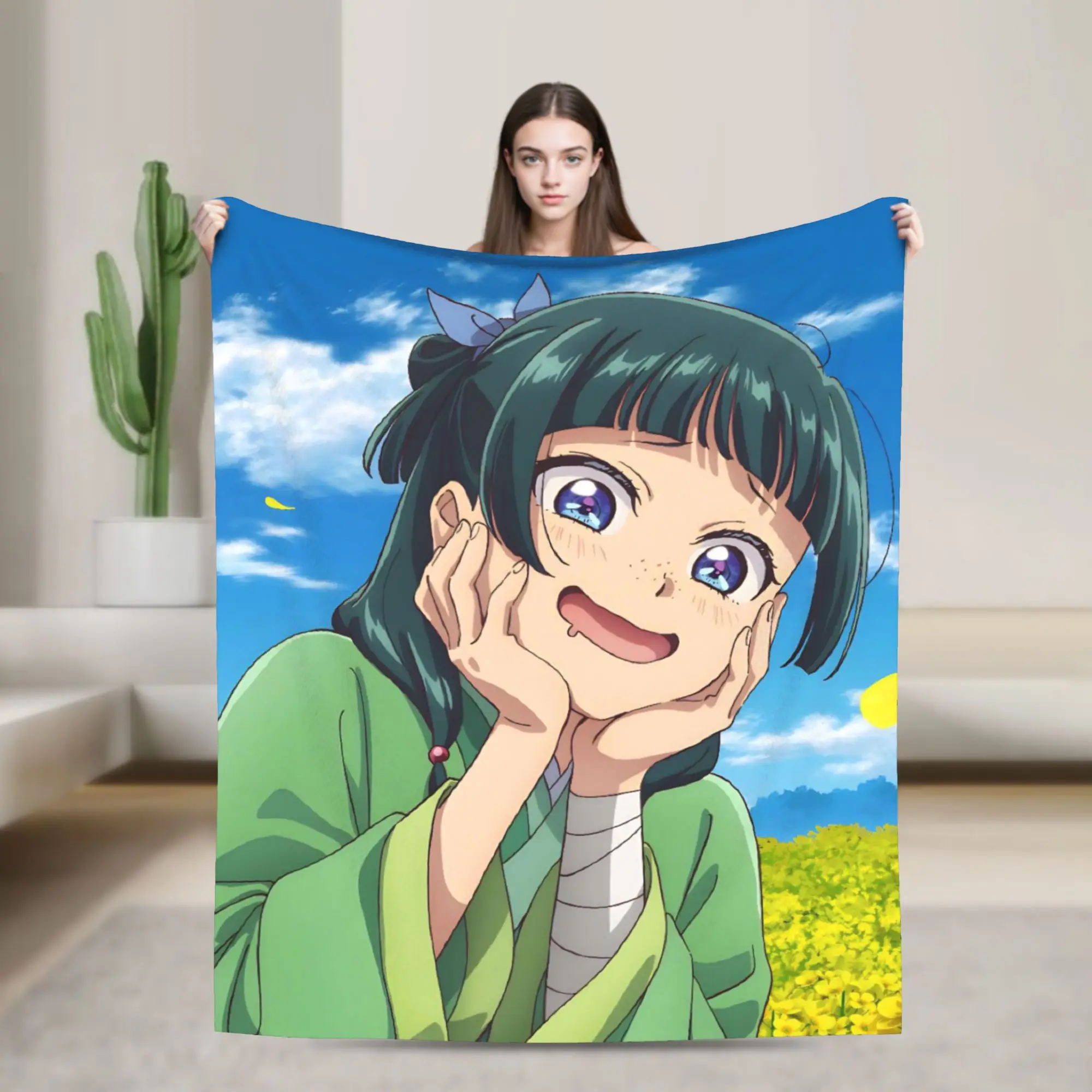 The Apothecary D-Diaries Maomao  Blanket Super Soft Warm  Throw Blankets for Couch 50x60 Inch Multi-size Bedding Throws