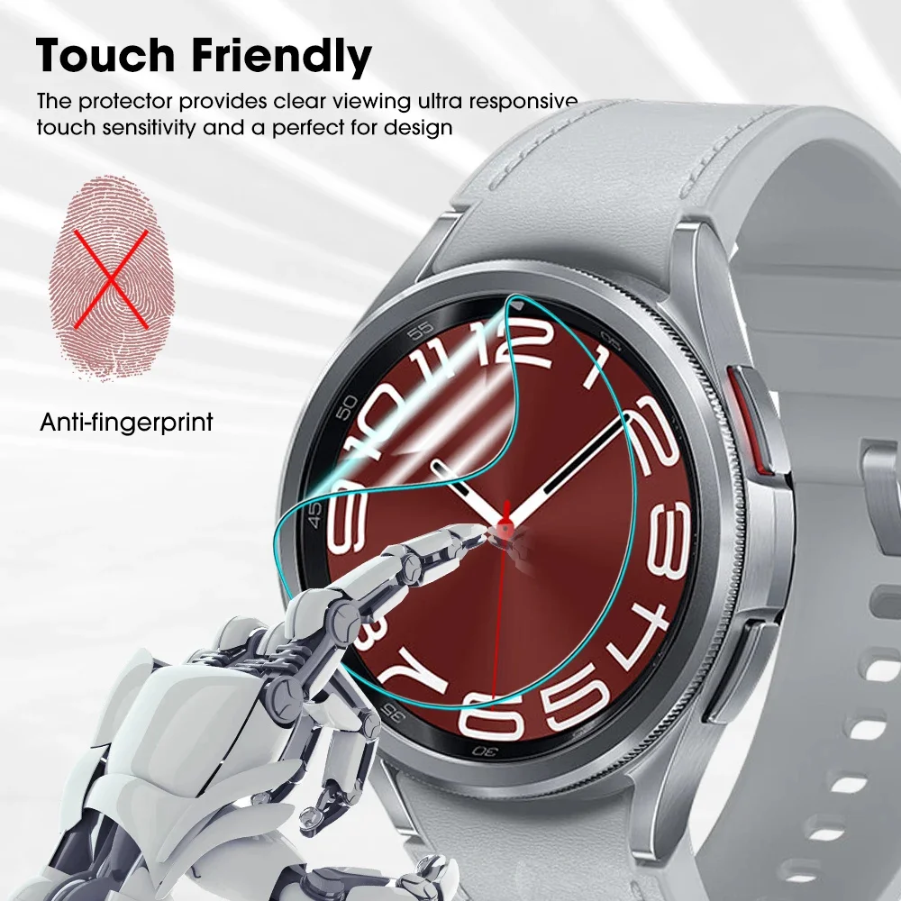 Screen Protector For Samsung Galaxy Watch 6/5/Pro/4 40mm 44mm HD Hydrogel Film For Samsung Watch 4/6 Classic 42mm 43mm 46mm 47mm