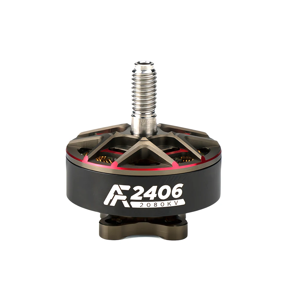 Axisflying AF2406 Factory Supplier 2080KV 6S Brushless DC Motor 5 Inch Drone for Freestyle FPV Drone Multirotor Made of Metal