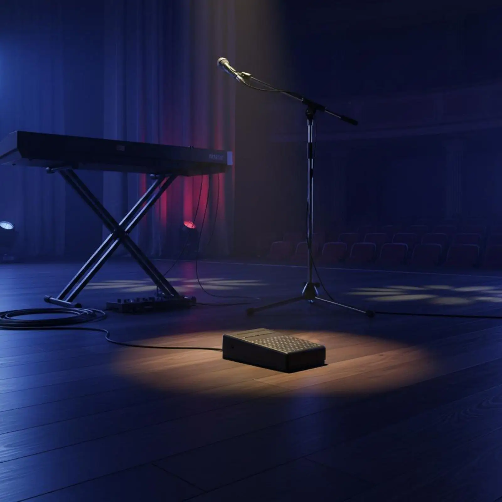 Reliable Damper Pedal for Electronic Keyboard Piano with 170cm Cable Length and Portable Compact Design