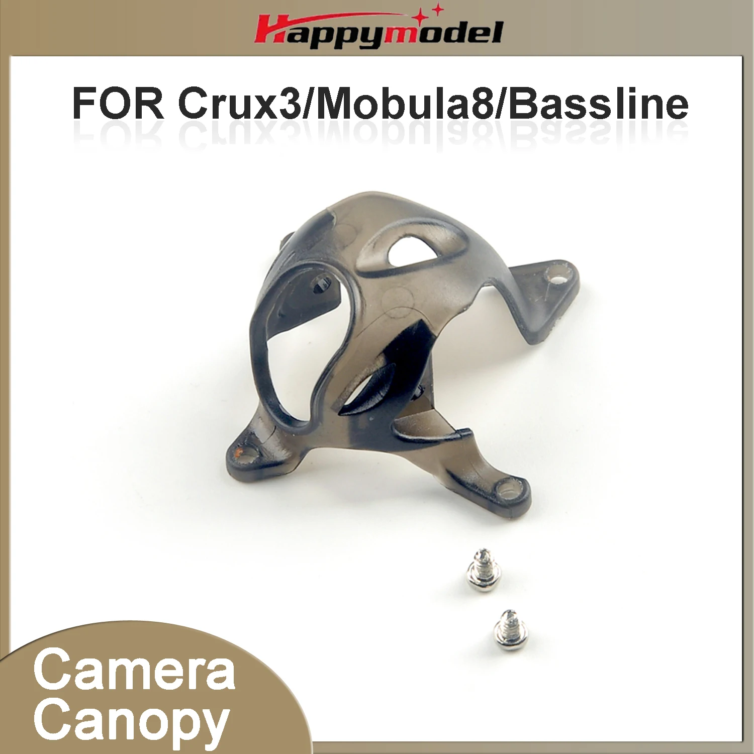 

Happymodel RC FPV Crux3 Camera Protection Canopy Cover Adjustable Angle Canopy for Crux3/Mobula8/Bassline RC Racing Drone Parts