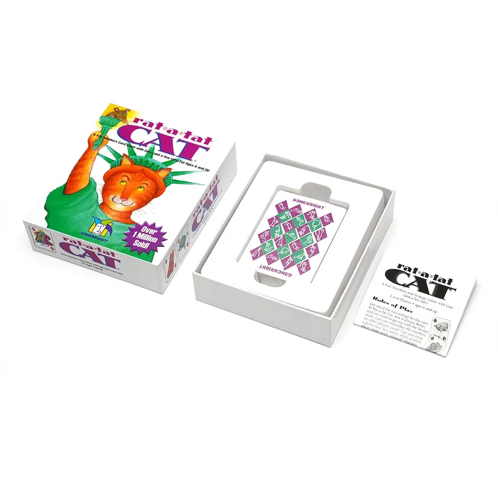 

Rat a Tat Cat - Fun Numbers card Game with Cats (and a few rats) For Ages 6 and up ﻿