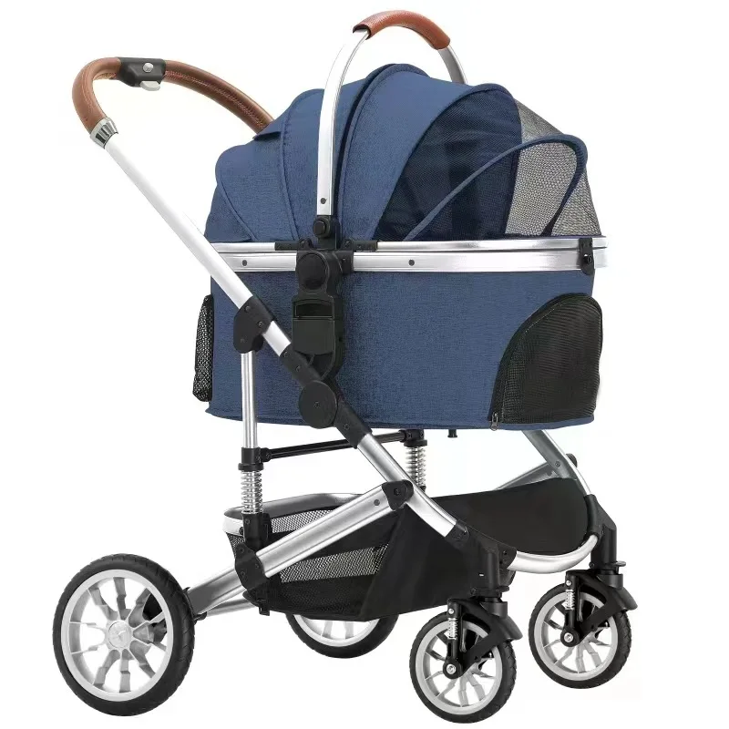 Pet Stroller Can Be Detached for Cats and Dogs The Large Space Is Comfortable and The Dog Stroller Is Easy To Fold