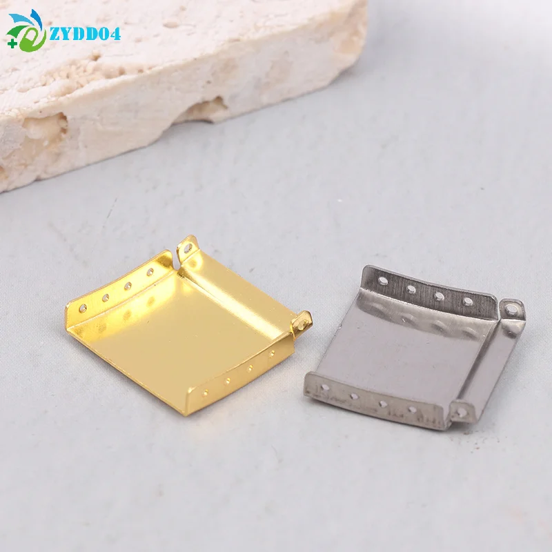 ●1Pc Silvery/Golden 12-22MM Steel Watch Band Bracelet Extender Clasp Extension With Step Strap Accessory For Watch Repair image 5