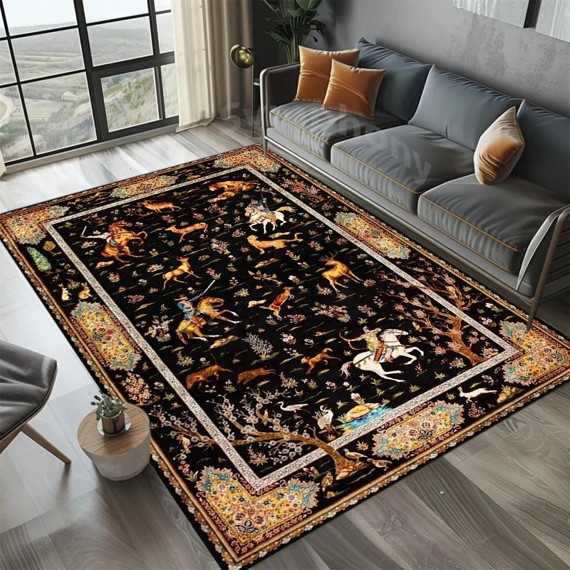 Alfombra con estampado de esce - Hunting Outdoor Christmas Decorations reseña y precio