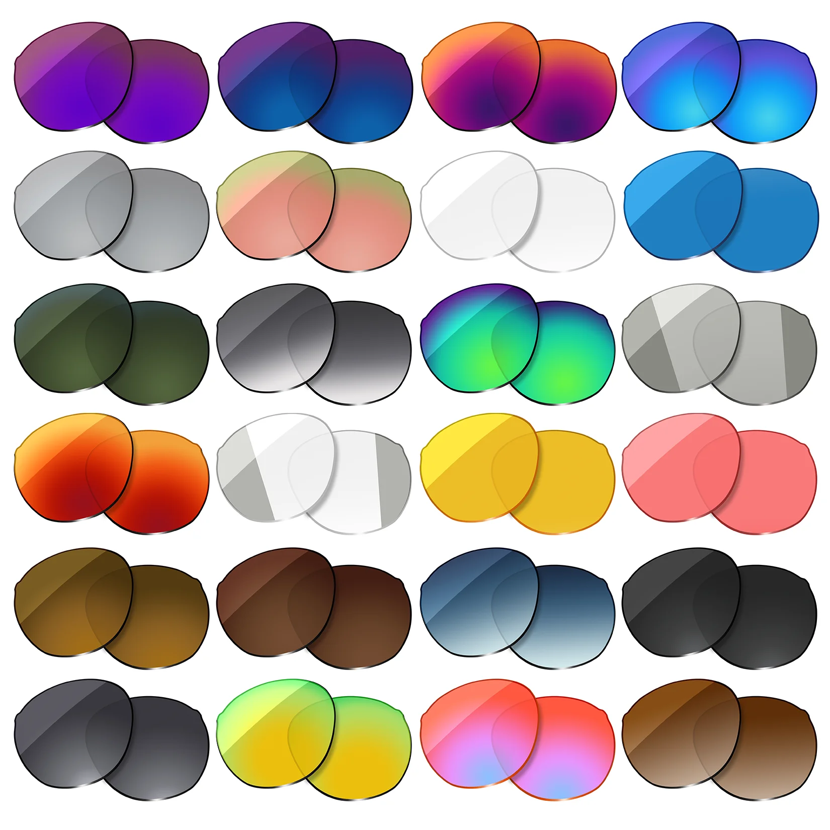 

OOWLIT Polarized Replacement Lenses for Oakley Spindrift OO9474 52mm Sunglasses