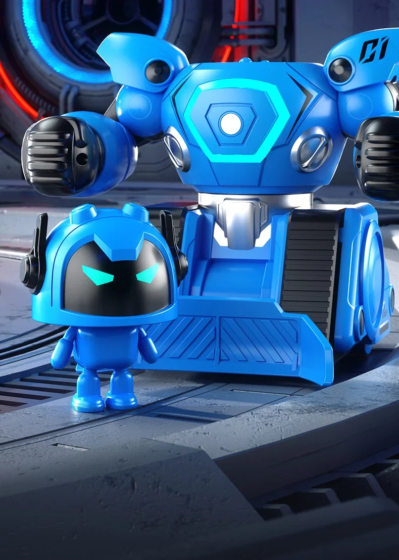 JJRC RC Robot Boxe Calcio Robot telecomandato Robot da calcio a doppia battaglia Gioco interattivo genitore-figlio Regali di Natale