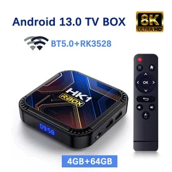 Decodificador de señal con Android 13, RK3528, cuatro núcleos, Cortex A53, Wifi5, Wifi Dual, compatible con vídeo 8K, BT5.0 + 4K, 3D, reproductor multimedia de voz