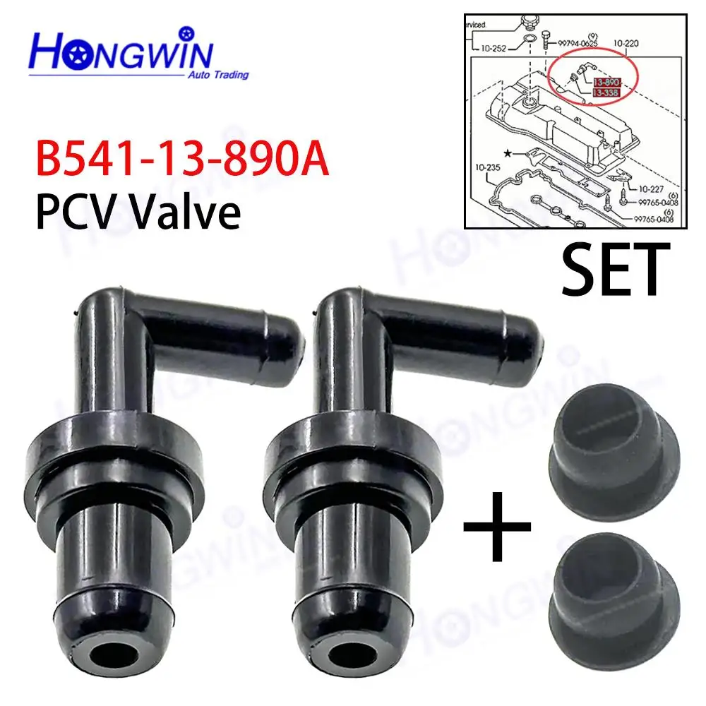 

2SET E301-13-338A B541-13-890A B54113890A PCV Valve For Mazda 323 Protege BA BG BJ 626 Mazda 2 Demio DE MX-3 Mx-5 Mazda 3
